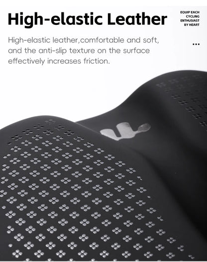 WEST BIKING Bicycle Saddle Comfortable Bike Seat Wear-resistant PU Leather Hollow Road Bicycle Parts Cycling Saddle Bike Cushion