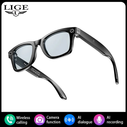 LIGE Smart Glasses Photography Video AI Intelligent Interactive Translation IOS Andirod Glasses