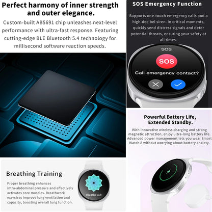 New Watch 8 Mini GPS Track Smart Watch For Men Women Map Navigation Fitness Tracker IP68 Waterproof Compass Call Smartwatch