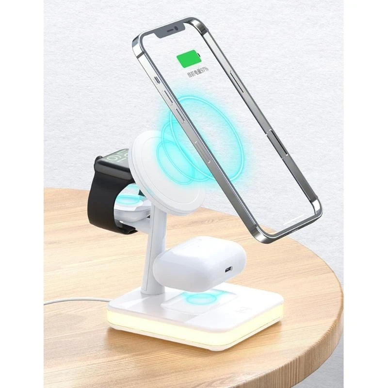 K0EA 15W Wireless Charger Magnetic Suction for Multiple Devices Watch Phone Wireless Charging Base