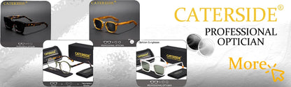 CATERSIDE Punk Rectangle Sunglasses Men Women Luxury Designer Rimless Gradient Lens Metal Sports UV400