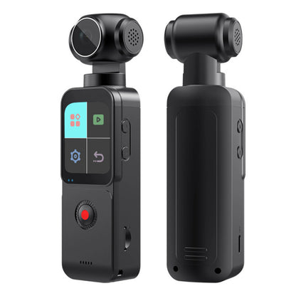Black handheld camera with display and buttons 