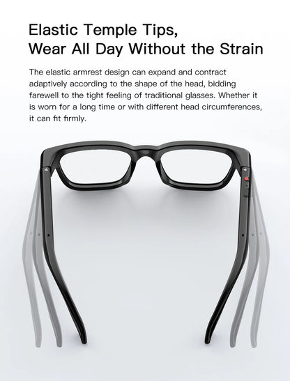LIGE Smart Glasses HD Photo Video Open AI Record Translation Touch Photochromic Lenses Bluetooth Call Music Multifunction Glasses