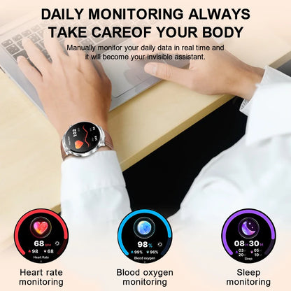 LIGE New TWS 2-In-1 Headset Smart Watch 1.85" Bluetooth Call Men Earphone Smartwatch Heart Rate Health Monitor Music