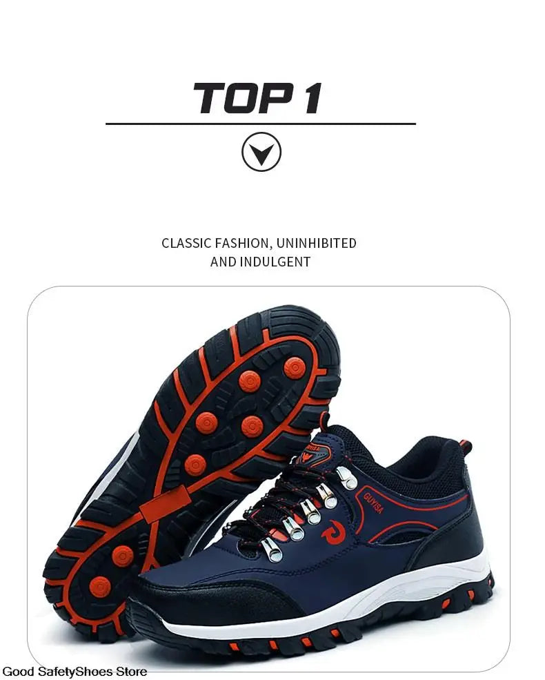 Steel Toe Men Work Safety Boots Sneakers Male Construction Puncture-Proof Security Boots