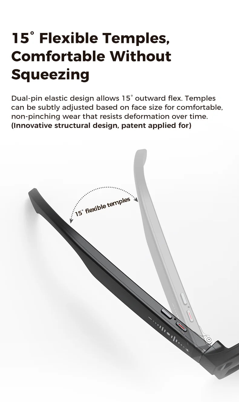 OUIO New Smart Glasses with Camera Video Recording AI Photo Recognition Bluetooth Call Voice Translation Unisex Sunglasses