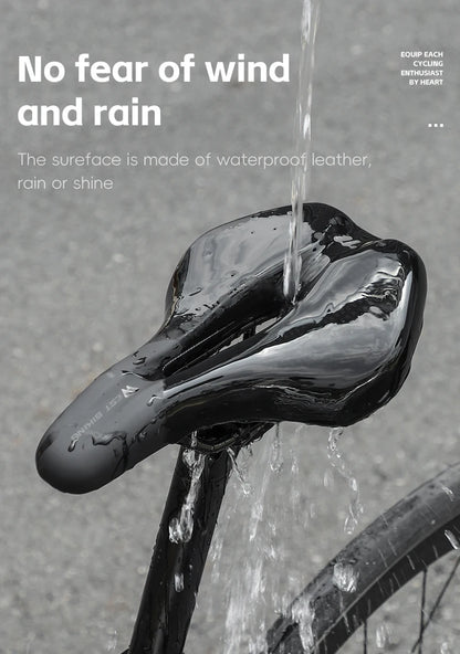 WEST BIKING Bicycle Saddle Comfortable Bike Seat Wear-resistant PU Leather Hollow Road Bicycle Parts Cycling Saddle Bike Cushion