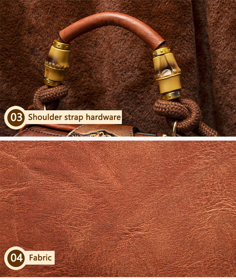 2026 Retro Embossed Women's Crossbody Handbag Large Capacity Versatile Single-Shoulder Bag