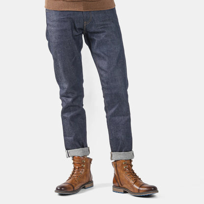 Spring Leather Boots with Zipper Classical Men Boots Fashion Comfortable Ankle Boots