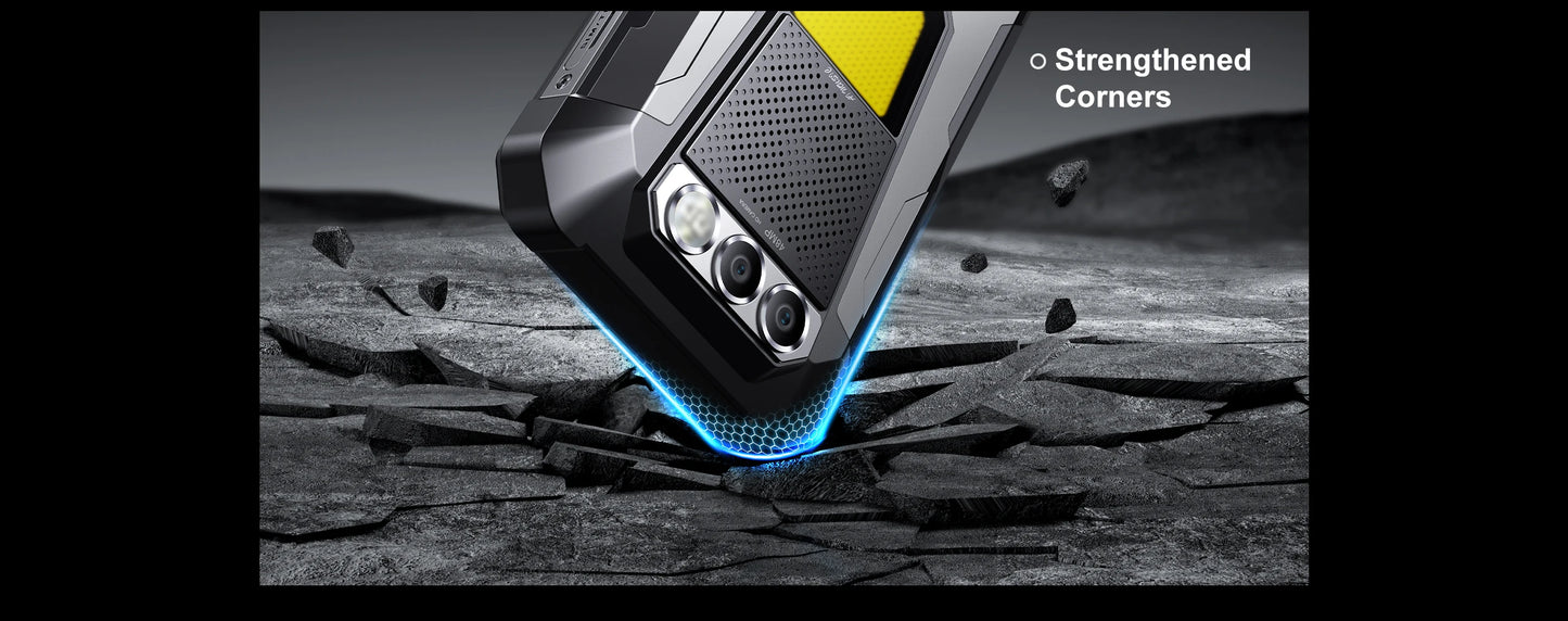 FOSSIBOT F106 PRO MTK G85 4G Android 14 15GB(8+7GB Extended) 256GB ROM Rugged Smartphone 12000mAh Battery 48MP Camera