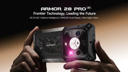Ulefone Armor 28 Pro 5G AI Rugged Phone 512GB ROM Smartphone 120W 10600mAh 6.67”【Ships from US