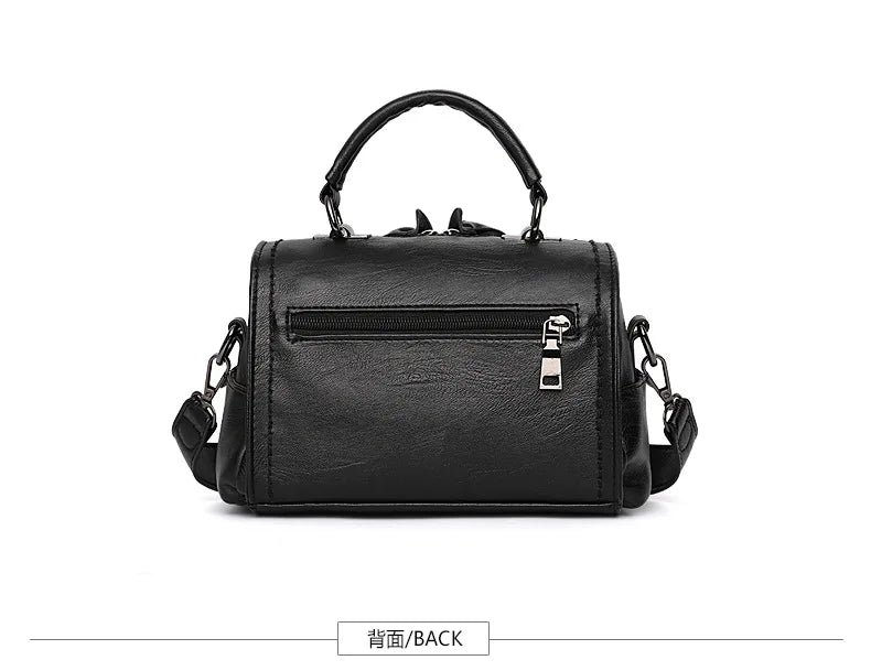 Fashion Soft Leather Pillow Bag Women's Shoulder Handbag Large Capacity Bag Crossbody Bag