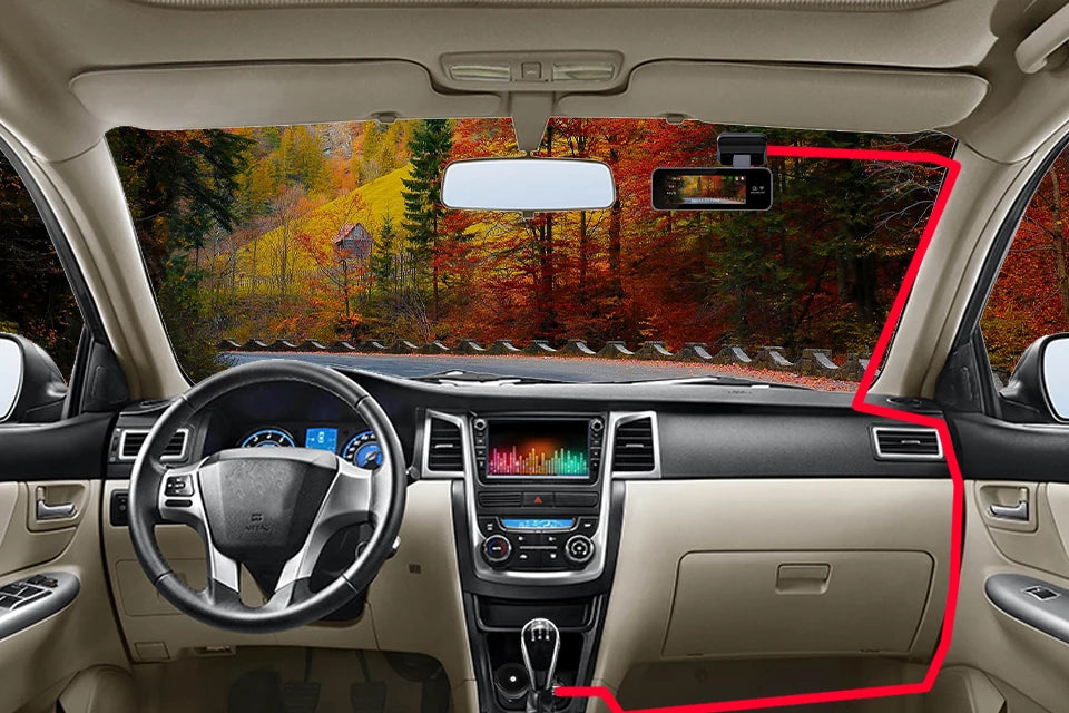 E-ACE Portable Ultra HD 4K Car Front Dash Cam WIFI DVR Optional 1080P Rear camera With 24H Parking Monitor Night Vision