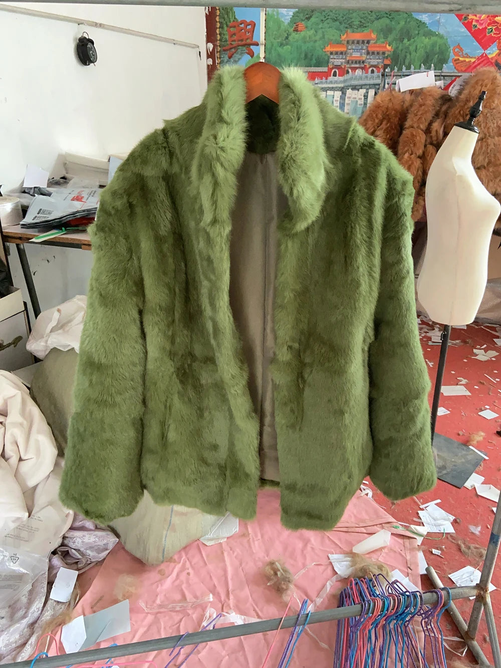 Fancy Rani Natural Fur Coat Women Winter Jacket Real Leather And Fur Bolero