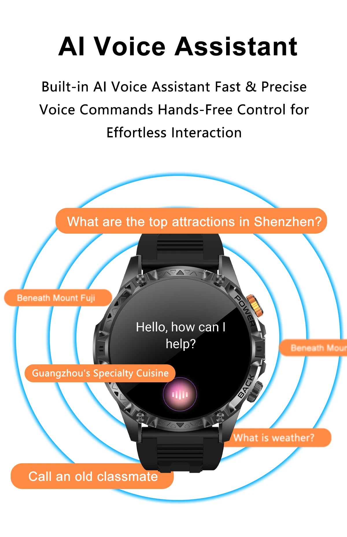 LIGE New Military T-Rex 3 Ultra Smart Watch 1000mAh Battery IP68 Waterproof Compass Flashlight Sports Tracker Smartwatch
