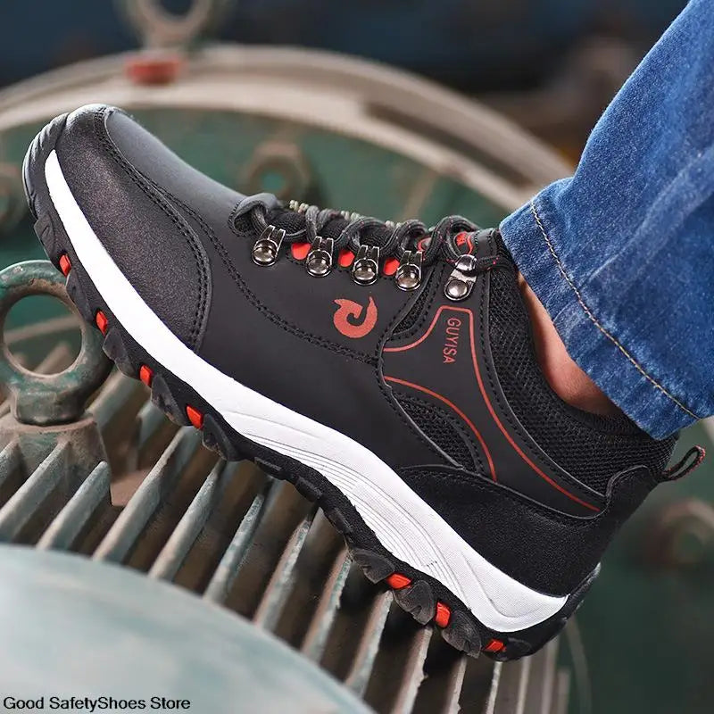 Steel Toe Men Work Safety Boots Sneakers Male Construction Puncture-Proof Security Boots