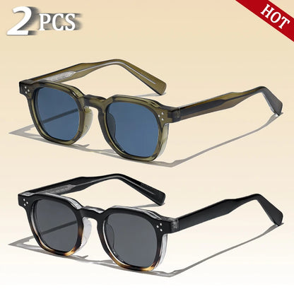 CATERSIDE New Retro Punk Men Sunglasses Square Personalized Design Glasses Women's Fashion Party Glasses Festival Gift