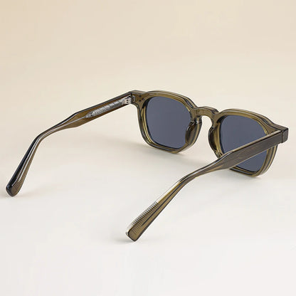 CATERSIDE Retro Punk Men Sunglasses Frame Square Travel Party Business Festival