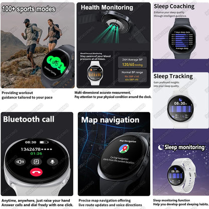 New Watch 8 Mini GPS Track Smart Watch For Men Women Map Navigation Fitness Tracker IP68 Waterproof Compass Call Smartwatch