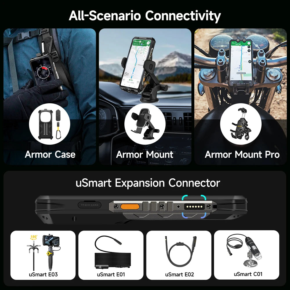 Ulefone Armor 28 Pro 5G AI Rugged Phone 512GB ROM Smartphone 120W 10600mAh 6.67”【Ships from US