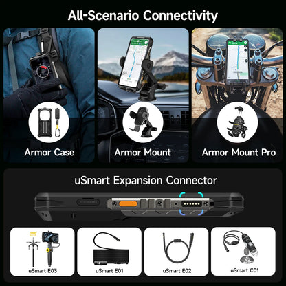 Ulefone Armor 28 Pro 5G AI Rugged Phone 512GB ROM Smartphone 120W MTK Dimensity 7300  10600mAh 6.67”AMOLED 64MP Mobile phone
