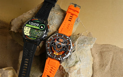LIGE New Military T-Rex 3 Ultra Smart Watch 1000mAh Battery IP68 Waterproof Compass Flashlight Sports Tracker Smartwatch