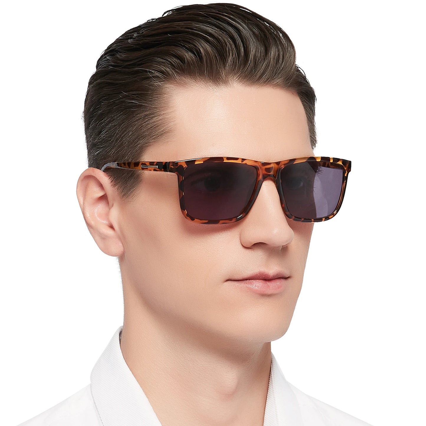 MARE AZZURO Large Square Sunglasses Reading Glasses For Men Optical Eyeglasses Frame Hyperopia Reading Glasses