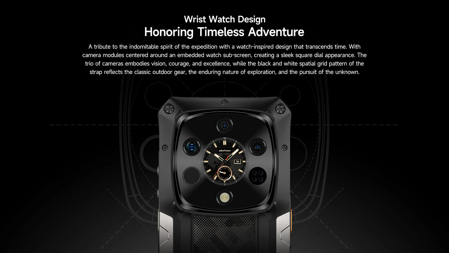 Ulefone Armor 28 Ultra 5G AI Thermal Imaging Rugged Phone Dimensity 9300+ 1TB ROM 32GB RAM Android Smartphone AMOLED Mobile