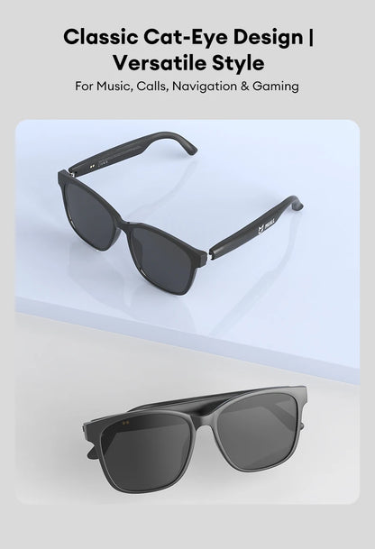 MGALL MG-C08 Smart Glasses AI Voice Assistant Bluetooth Sport Headphones Sunglasses Call Music Headphones Conference Record