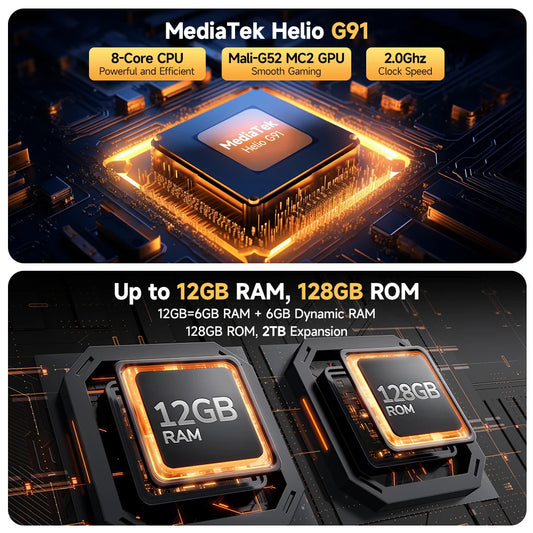 Ulefone Armor X32 4G Rugged Phone Android 14 Waterproof Smartphone 12GB RAM, 128GB ROM NFC Night Mobile Phone Global Version