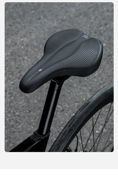 WEST BIKING Bicycle Saddle Comfortable Bike Seat Wear-resistant PU Leather Hollow Road Bicycle Parts Cycling Saddle Bike Cushion