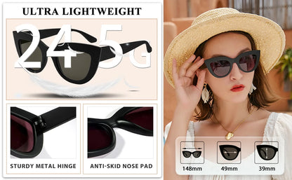 MARE AZZURO Reading Sunglasses Women Vintage Computer Glasses For Farsightedness Cat Eye Magnifying Readers