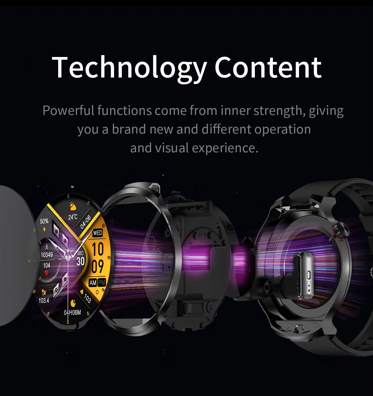 LIGE New TWS 2-In-1 Headset Smart Watch 1.85" Bluetooth Call Men Earphone Smartwatch Heart Rate Health Monitor Music