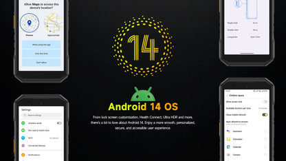 Ulefone Armor X32 4G Rugged Phone Android 14 Waterproof Smartphone 12GB RAM, 128GB ROM NFC Night Mobile Phone Global Version