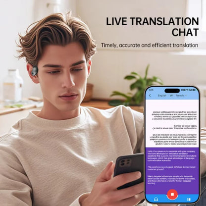 HYUNDAI PRO AI Real Time Translator Earbuds 98% Accuracy Wireless BT Translation Earphones for Travel Business Learning