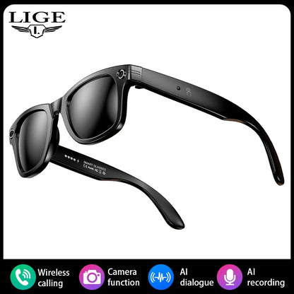 LIGE Smart Glasses Photography Video AI Intelligent Interactive Translation IOS Andirod Glasses