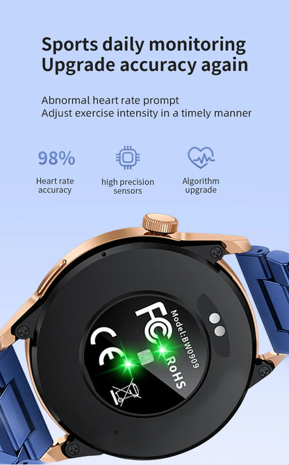 LIGE Smartwatch Men For Android iOS Phone 1.38" HD Bluetooth Call Heart Rate Monitor Waterproof Sport Smart Watch