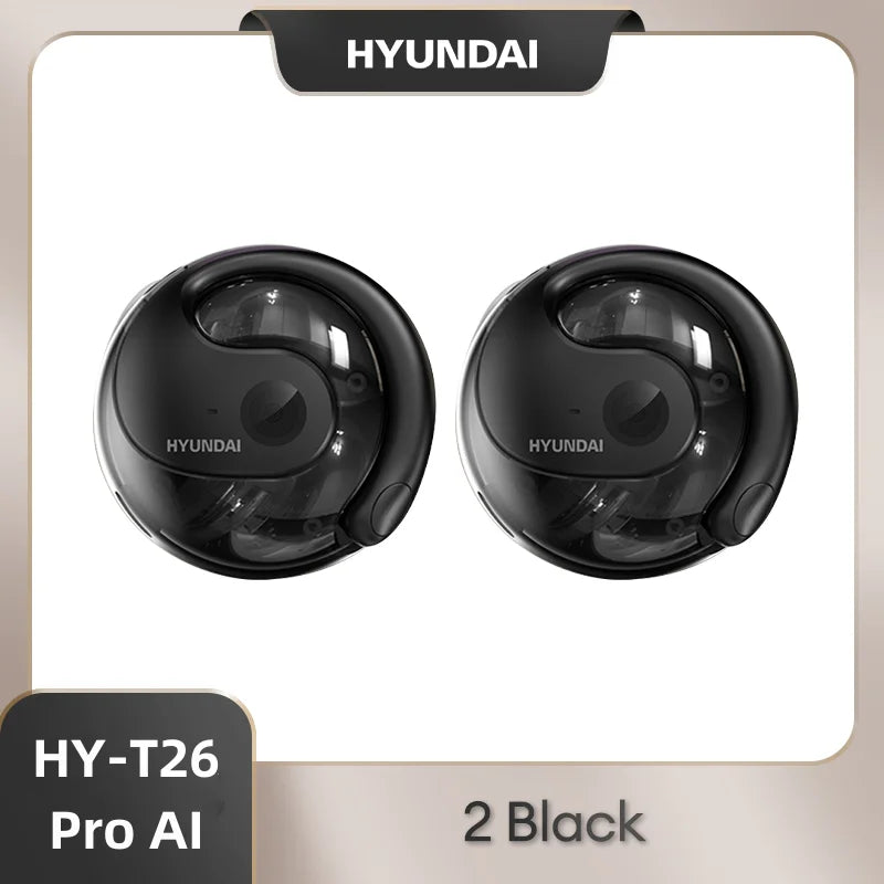 HYUNDAI PRO AI Real Time Translator Earbuds 98% Accuracy Wireless BT Translation Earphones for Travel Business Learning