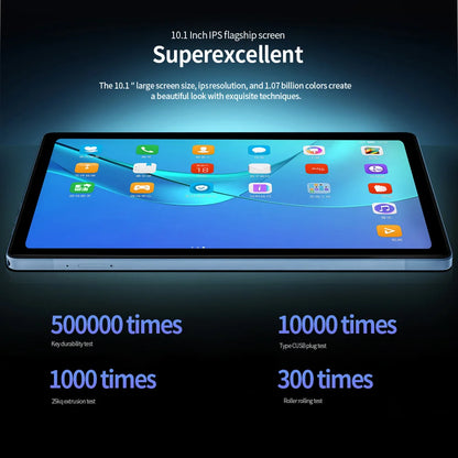 10.1" Tablet with keyboard, mouse, and accessories double Sim & Cameras