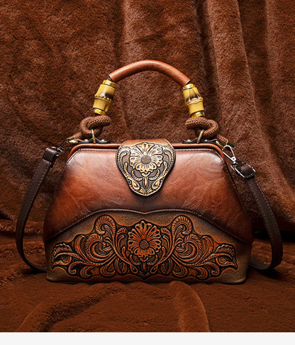 2026 Retro Embossed Women's Crossbody Handbag Large Capacity Versatile Single-Shoulder Bag