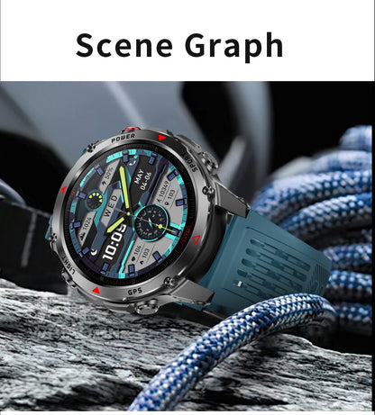 LIGE New Professional GPS Track Sports Smartwatch Outdoor RIDE Run Compass Altimeter 3ATM Fitness Bracelets 540mAh Watches