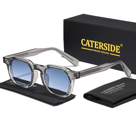 CATERSIDE Fashion Men Sunglasses Small Frame Square Personalized Design Women Travel Party Business