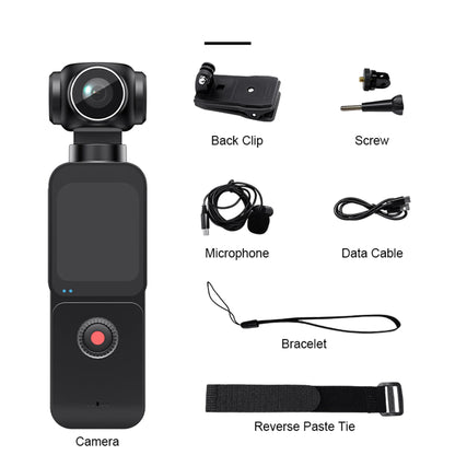 AEVYVKV 5K Ultra HD Pocket Action Camera 270° Rotatable Vlog WIFI Sports Camera ELS Anti-Shake Bicycle Outdoor Sports Camera Recorder