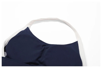 2Pcs Gym Set Women Workout Backless Yoga Suit Running Legging Fitness Bra Sports Suit Female