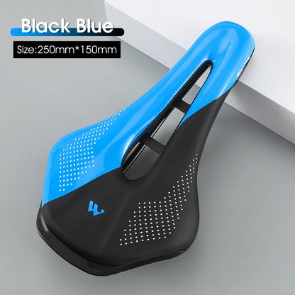 WEST BIKING Bicycle Saddle Comfortable Bike Seat Wear-resistant PU Leather Hollow Road Bicycle Parts Cycling Saddle Bike Cushion