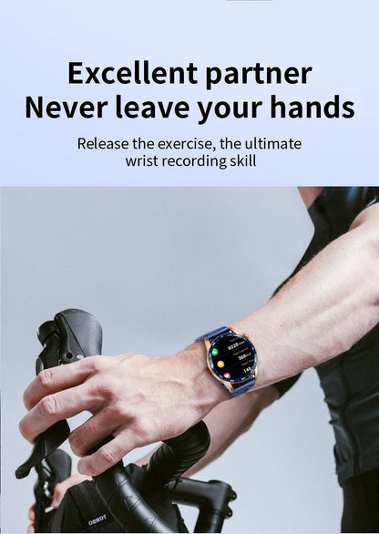 LIGE Smartwatch Men For Android iOS Phone 1.38" HD Bluetooth Call Heart Rate Monitor Waterproof Sport Smart Watch