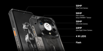 Ulefone Armor 28 Pro 5G AI Rugged Phone 512GB ROM Smartphone 120W MTK Dimensity 7300  10600mAh 6.67”AMOLED 64MP Mobile phone