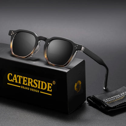 CATERSIDE New Retro Punk Men Sunglasses Square Personalized Design Glasses Women's Fashion Party Glasses Festival Gift