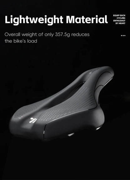 WEST BIKING Bicycle Saddle Comfortable Bike Seat Wear-resistant PU Leather Hollow Road Bicycle Parts Cycling Saddle Bike Cushion