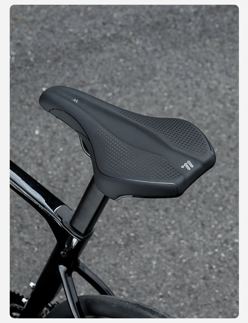 WEST BIKING Bicycle Saddle Comfortable Bike Seat Wear-resistant PU Leather Hollow Road Bicycle Parts Cycling Saddle Bike Cushion